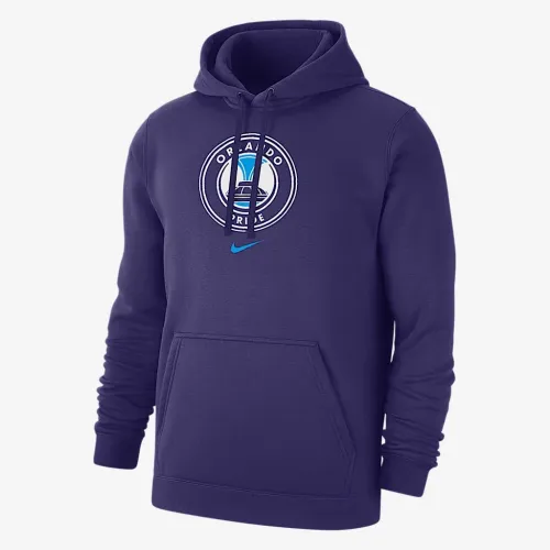 Orlando Pride Club Fleece чоловічі Nike NWSL Pullover Толстовка з капюшоном колір фіолетовий