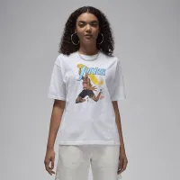 Nike Jordan жіноча Graphic Girlfriend футболка колір білий