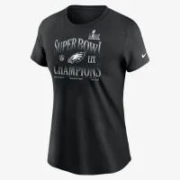 Philadelphia Eagles Super Bowl LIX Champions '90s Inspiцвет красный женская Nike NFL футболка цвет черный