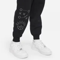 Nike Culture of баскетбольні Big дитячі баскетбольні Loose Pants колір чорний