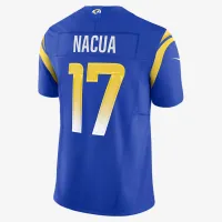 Puka Nacua Los Angeles Rams мужские Nike Dri-FIT NFL Limited Jersey синий