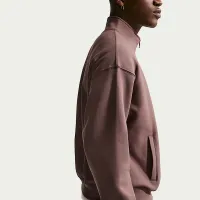 Nike Solo Swoosh мужские Fleece Quarter-Zip Top цвет фиолетовый