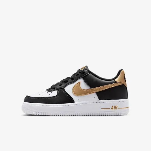 Nike Air Force 1 Big детские Кроссовки цвет черный