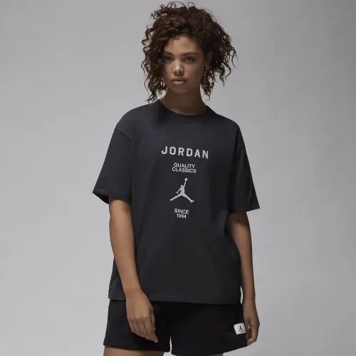 Nike Jordan жіноча Girlfriend футболка колір чорний