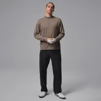 Nike Jordan Sport мужские Dri-FIT для гольфа Long-Sleeve Mock Neck свитшот цвет серый
