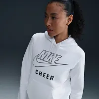 Nike женская Cheer Pullover Толстовка с капюшоном цвет белый