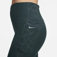 Nike Fast жіноча Mid-Rise 7/8 Printed лосіни з кишенямиколір зелений