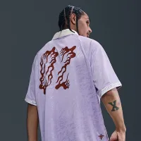 Nike SB Dri-FIT Jacquard Skate Jersey колір фіолетовий