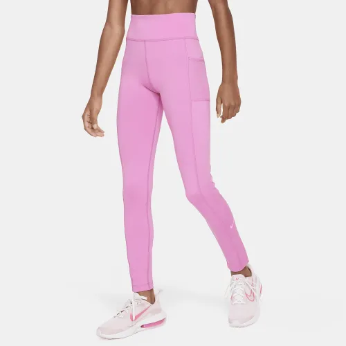 Nike Dri-FIT One Big дитячі (Girls') лосіни з кишенямиPink