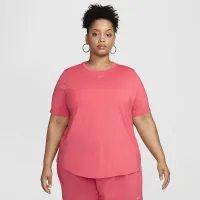 Nike One Classic жіноча Dri-FIT Short-Sleeve Top (великі розміри) Pink