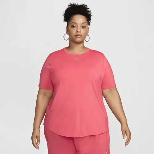Nike One Classic жіноча Dri-FIT Short-Sleeve Top (великі розміри) Pink