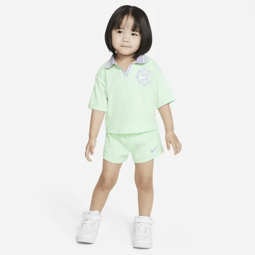 Nike Prep in Your Step Toddler шорти комплект колір зелений
