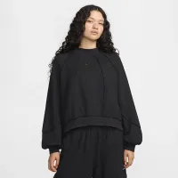 Nike Sportswear Collection жіноча оверсайз Crew-Neck French Terry світшот колір чорний
