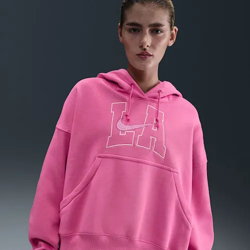 Nike Sportswear Phoenix Fleece женская Over-оверсайз Толстовка с капюшоном Pink