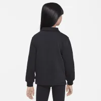 Nike Sportswear Club Fleece Big дитячі (Girls') Polo Top колір чорний