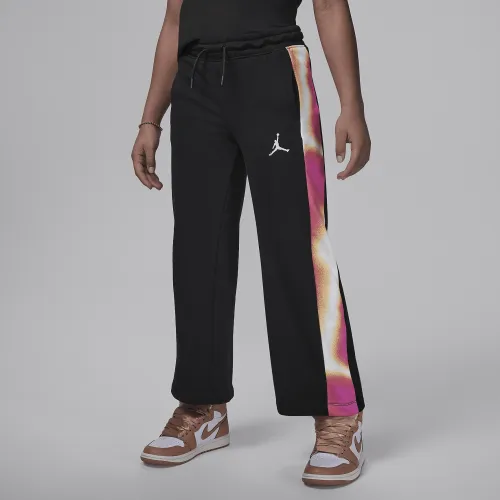 Nike Jordan Lemonade Stand Big дитячі French Terry Pants колір чорний