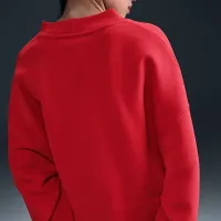 Nike Sportswear Phoenix Fleece женская Over-оверсайз Graphic Cardigan цвет красный
