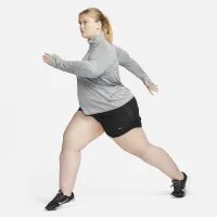 Nike Dri-FIT Swift Element UV женская 1/4-Zip Running Top (большие размеры) цвет серый