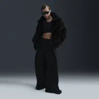 Nike Sportswear Windpuffer женская Therma-FIT Loose Faux Fur Куртка цвет черный