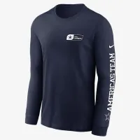 Dallas Cowboys America's Team Essential мужские Nike NFL Long-Sleeve футболка синий