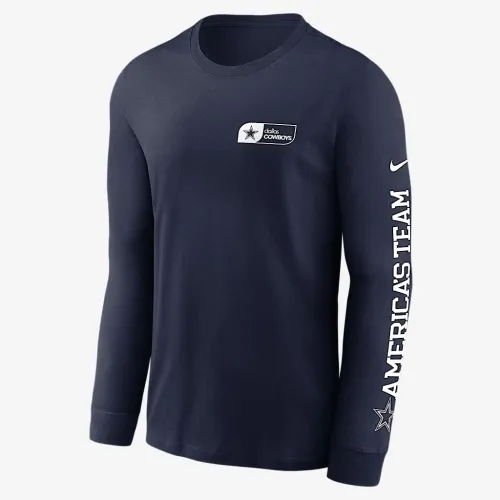 Dallas Cowboys America's Team Essential мужские Nike NFL Long-Sleeve футболка синий