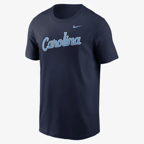 North Carolina Tar Heels Baseball Wordmark мужские Nike College футболка синий
