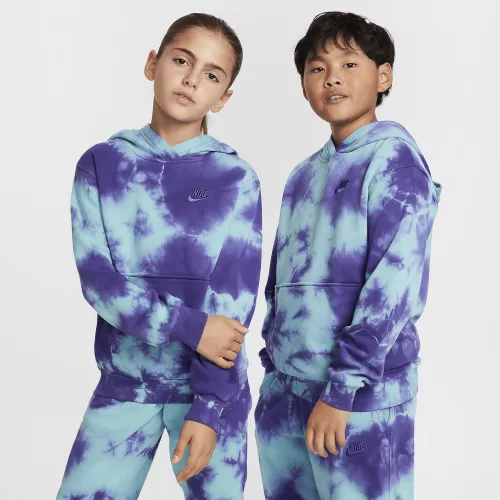 Nike Sportswear Club Fleece Big детские Толстовка с капюшоном цвет зеленый