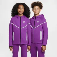Nike Sportswear Tech Fleece Big дитячі (для хлопчиків) Reflective Full-Zip Толстовка з капюшоном колір фіолетовий