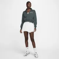 Nike Sportswear Phoenix Fleece жіноча 1/2-Zip Cropped світшот колір зелений