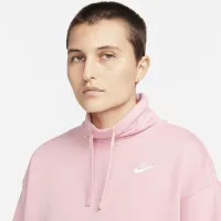 Nike Sportswear Club Fleece жіноча оверсайз Mock-Neck світшот Pink