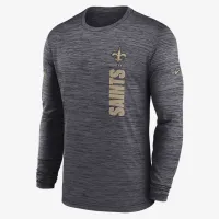 New Orleans Saints Sideline Velocity мужские Nike Dri-FIT NFL Long-Sleeve футболка цвет черный