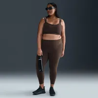Nike Zenvy жіноча Gentle-Support З високою талією 7/8 лосіни (великі розміри) колір коричневий