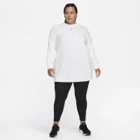 Nike Dri-FIT One жіноча Crew-Neck French Terry Tunic (великі розміри) колір білий