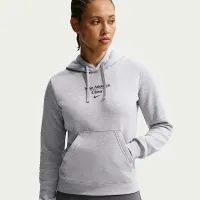 Nike женская Cheer Pullover Толстовка с капюшоном цвет серый