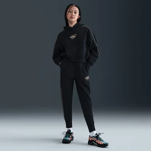Nike Sportswear Club Fleece Big детские (Girls') оверсайз Joggers цвет черный