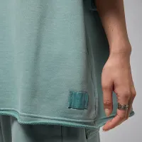 Nike Jordan Flight Fleece женская оверсайз Short-Sleeve French Terry Top цвет зеленый