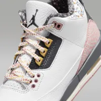 Nike Air Jordan 3 Retro Big детские Кроссовки цвет белый