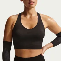 Nike Pro Seamless женская Dri-FIT Cropped Tank Top цвет черный