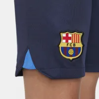 FC Barcelona 2022/23 Stadium Home Big детские Nike Dri-FIT Soccer шорты синий
