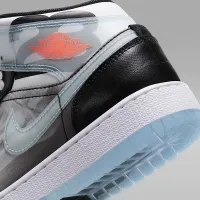 Nike Air Jordan 1 Mid Sneaker School Big детские Кроссовки цвет черный