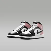 Nike Air Jordan 1 Mid Big детские Кроссовки цвет белый