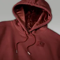 Nike Jordan Flight Fleece женская Satin-Lined Pullover Толстовка с капюшоном цвет коричневый