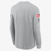 Dallas Cowboys Salute to Service Mascot Edge Legend чоловічі Nike NFL Long-Sleeve футболка блакитний