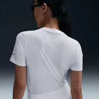 Nike Tour женская Dri-FIT Short-Sleeve Blade Jacquard для гольфа Polo цвет белый