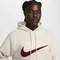 Nike Club Fleece мужские Pullover Толстовка с капюшоном цвет коричневый