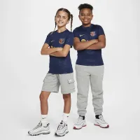 FC Barcelona Academy Pro Home Big дитячі Nike Dri-FIT Soccer Pre-Match Short-Sleeve Top блакитний