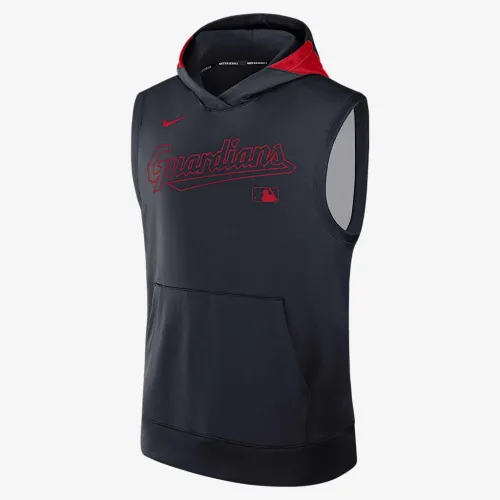 Cleveland Guardians Authentic Collection Men’s Nike Dri-FIT MLB Sleeveless Pullover Толстовка з капюшоном блакитний
