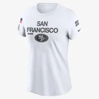 San Francisco 49ers Salute to Service Legend женская Nike NFL футболка цвет белый
