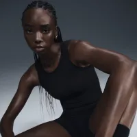 Nike Zenvy Rib женская Dri-FIT Tank Top цвет черный