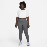 Nike Dri-FIT One Luxe жіноча Twist Cropped Short-Sleeve Top (великі розміри) колір білий